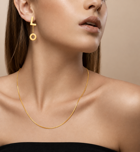 ERloveG B.Tiff Gold Love Earrings
