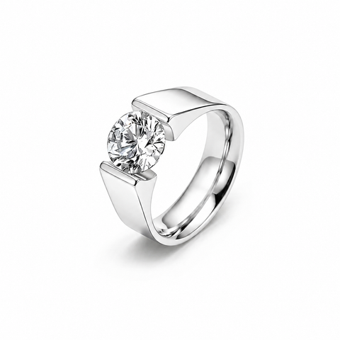 RG093W B.Tiff 2 ct Round Solitaire Engagement Ring