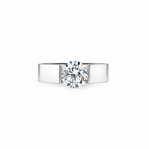 RG093W B.Tiff 2 ct Round Solitaire Engagement Ring