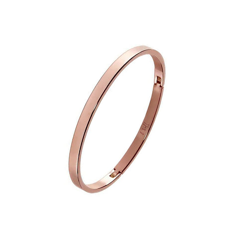 BG300RG B.Tiff Simplicity Narrow Matte Rose Gold Bangle Bracelet