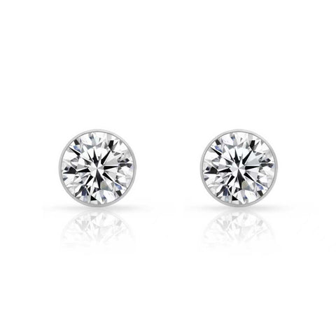 ER201W B.Tiff 2 ct Solitaire Stud Earrings