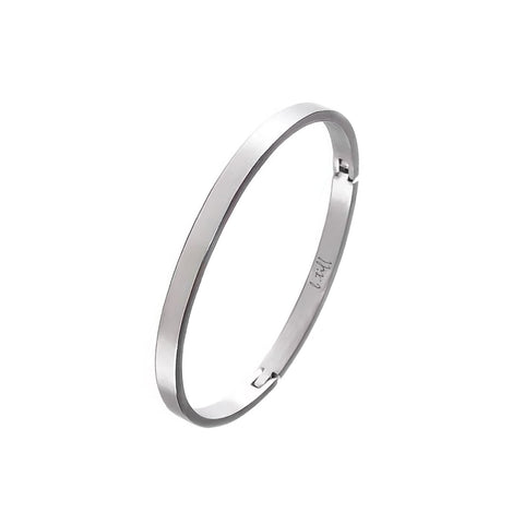 BG300W B.Tiff Simplicity Narrow Matte Bangle Bracelet