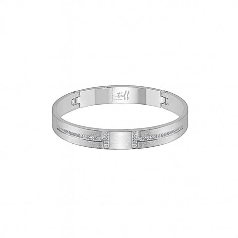 BG107W B.Tiff Pavé Harmony Bangle Bracelet