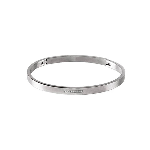 BG309W B.Tiff 9-Stone Pave Bangle Bracelet