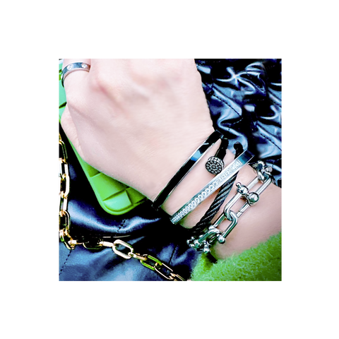 BG333W B.Tiff Eternity 25 Bangle Bracelet