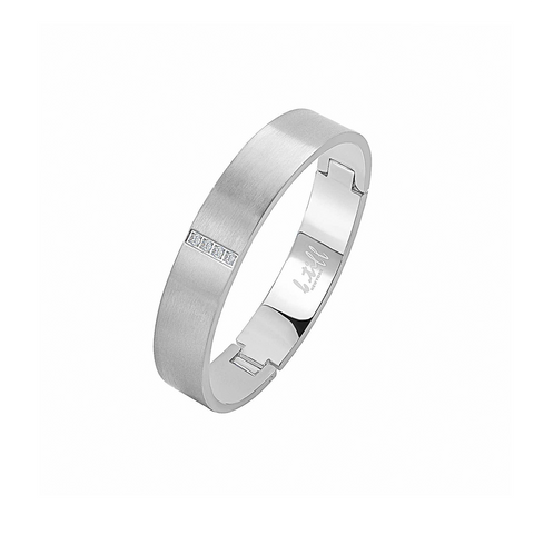 BG223W B.Tiff 4-Stone Wide Bangle Bracelet
