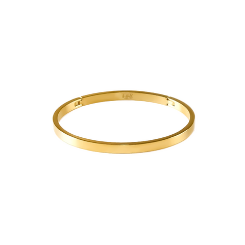 BG300G B.Tiff Simplicity Narrow Gold Bangle Bracelet