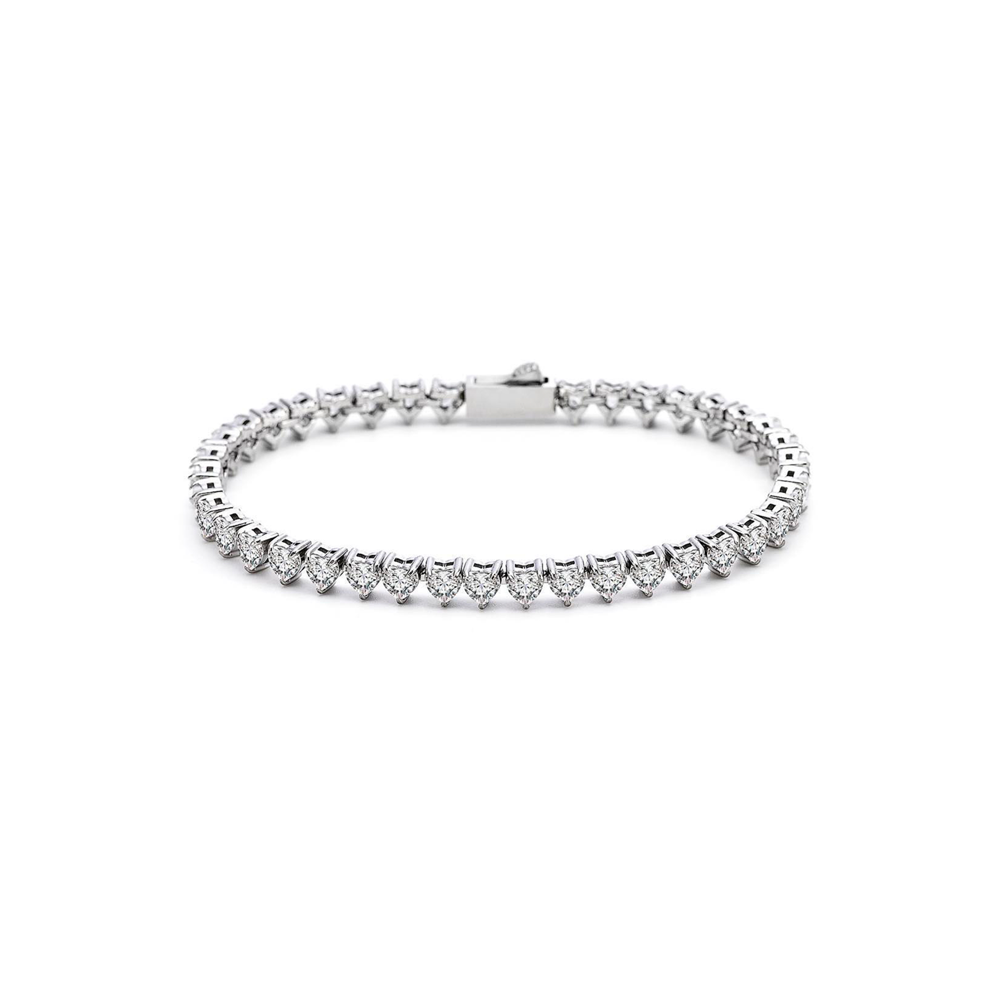 BG399W B.Tiff 4mm Heart Tennis Bracelet - Thin – B.Tiff New York BG399W B.Tiff 4mm Heart Tennis Bracelet - Thin – B.Tiff New York