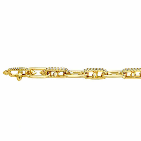 BG515G B.Tiff Gold Talon Chain Bracelet