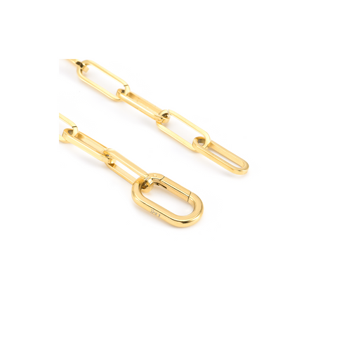 BG860G B.Tiff "Jemma" Paperclip Link Gold Plated Bracelet