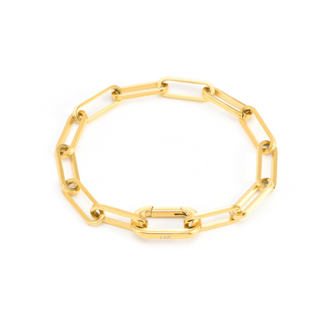 BG860G B.Tiff "Jemma" Paperclip Link Gold Plated Bracelet