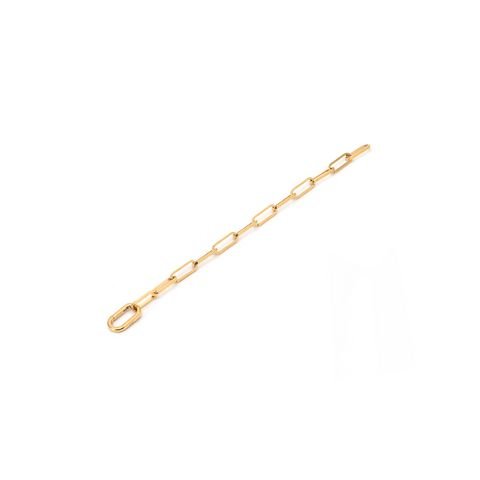 BG860G B.Tiff "Jemma" Paperclip Link Gold Plated Bracelet