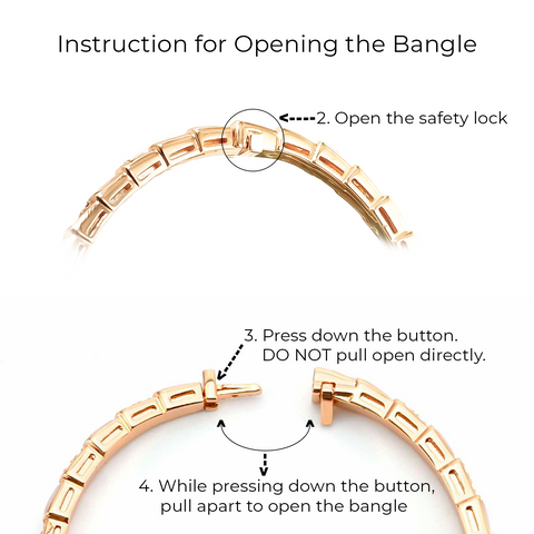 BG881RG B.Tiff Rose Gold Désir Bangle Bracelet