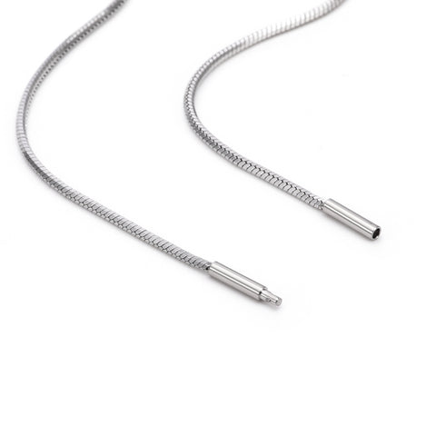 C001W B.Tiff Octagonal Herringbone Chain Necklace