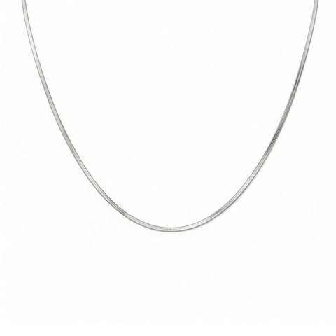 C002W B.Tiff 2mm Herringbone Chain Necklace