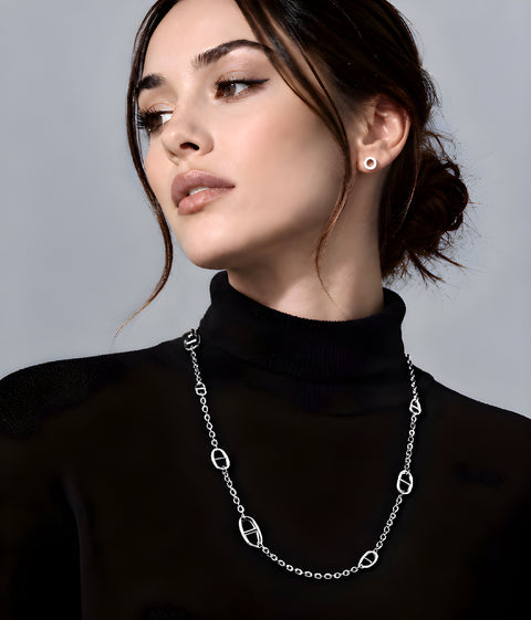 C008W B.Tiff Garlande Lariat Chain Necklace