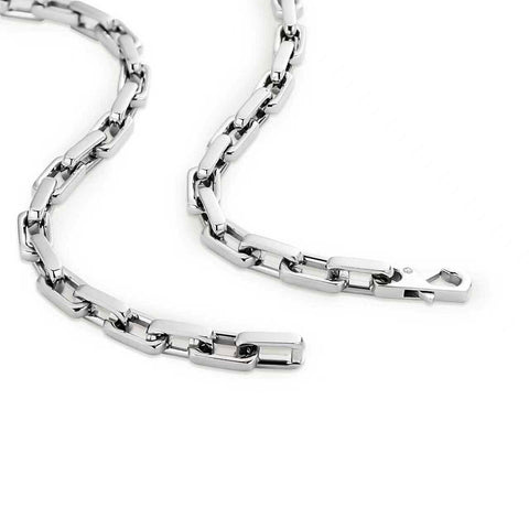 C010W B.Tiff High Polish Edge Paperclip Link Necklace