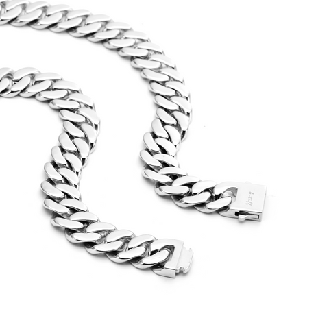 C160W B.Tiff 16mm Flat Cuban Link Necklace