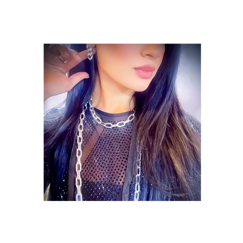 ER160W B.Tiff High Polish Cuban Link Earrings