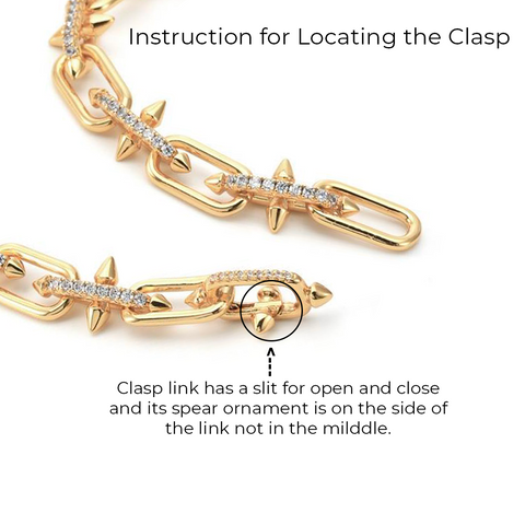 C515G B.Tiff Gold Talon Chain Necklace