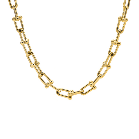 C525G B.Tiff Gold Cheval Necklace