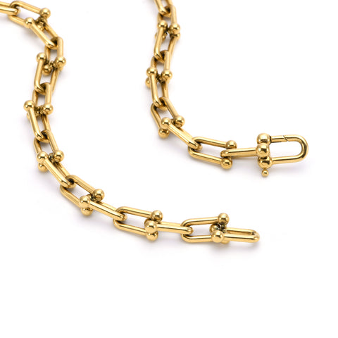 C525G B.Tiff Gold Cheval Necklace
