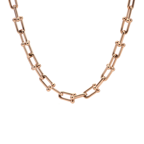 C525RG B.Tiff Rose Gold Cheval Necklace