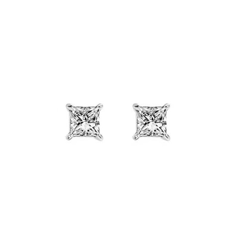 ER015W B.Tiff .75 ct Princess Cut Stud Earrings