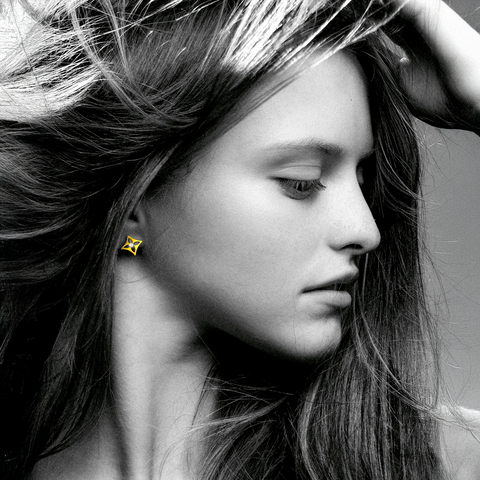 ER138G B.Tiff Gold Floro Earrings