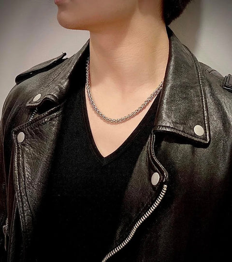 C550W B.Tiff French Braid Chain Necklace