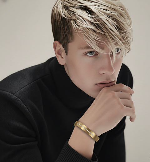 BG1212G B.Tiff Gold Eternity 38 Bangle Bracelet