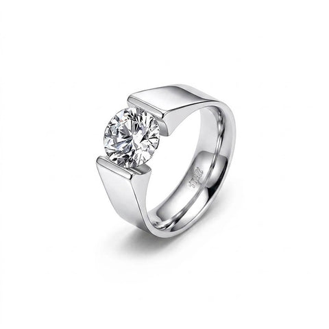 RG093W B.Tiff 2 ct Round Solitaire Engagement Ring