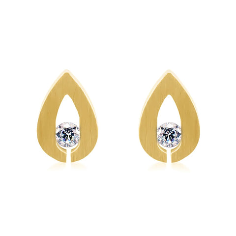 ER106G B.Tiff Gold Drop Earrings