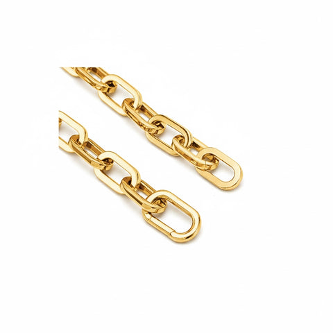 BG200G B.Tiff High Polish Gold Paperclip Bracelet