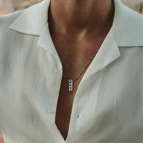 PT333W B.Tiff Hollowed Short Stick Pendant