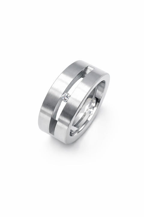 RG094W B.Tiff Tension 1 ct Princess Cut Solitaire Ring