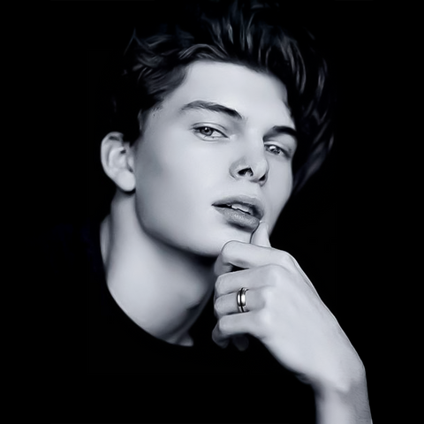 RG303B B.Tiff Black Enamel Bearing Ring