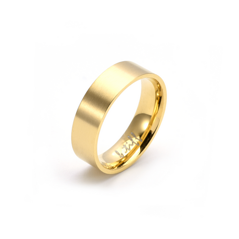 RG600G B.Tiff Gold Simplicity 6mm Stacking Plain Ring