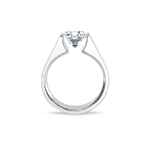 RG093W B.Tiff 2 ct Round Solitaire Engagement Ring