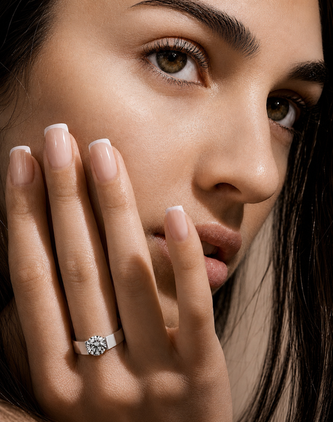 RG093W B.Tiff 2 ct Round Solitaire Engagement Ring