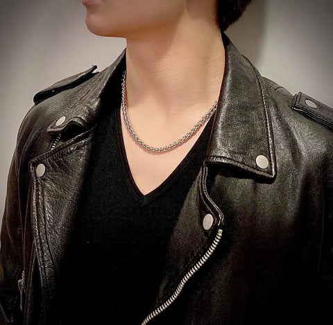 C550W B.Tiff French Braid Chain Necklace