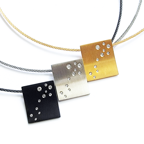 PT094W B.Tiff Pavé Galaxie Pendant