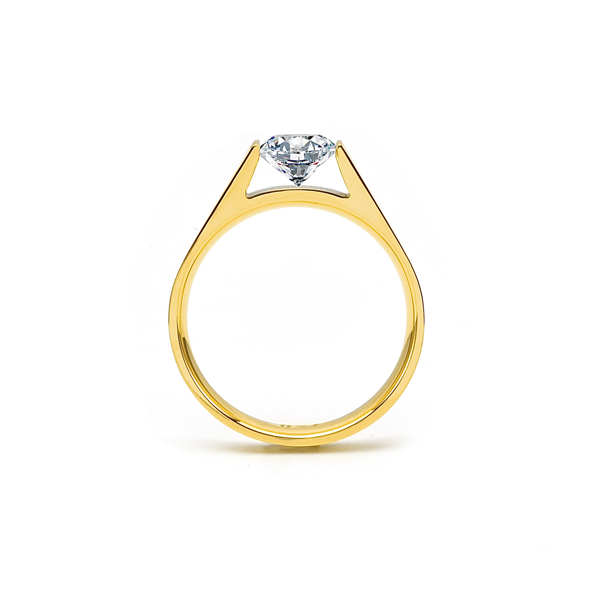 High quality RG096 B.Tiff .75 ct Round Solitaire Engagement Ring