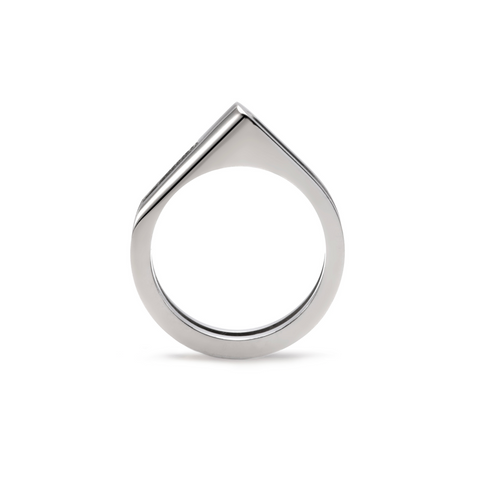 RG098W B.Tiff Pavé Carrée Ring