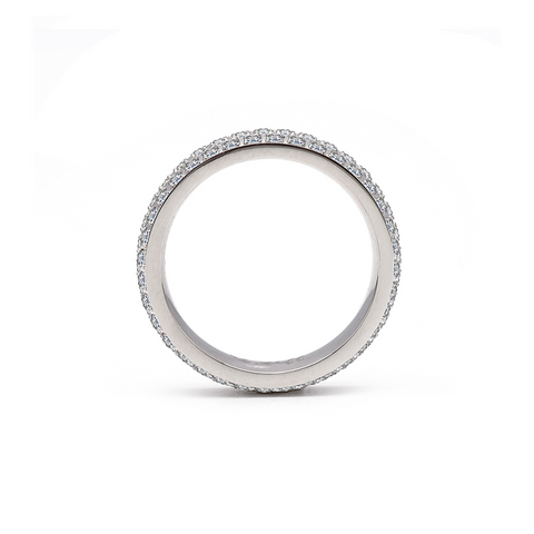 RG130W B.Tiff Three-Row Eternity Ring