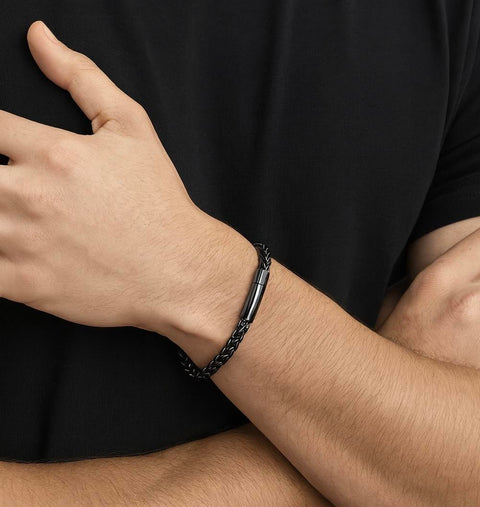 BG550GM B.Tiff Gun Metal Prince of Wales Chain Bracelet