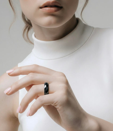 RG500B B.Tiff Polygon Stacking Ring