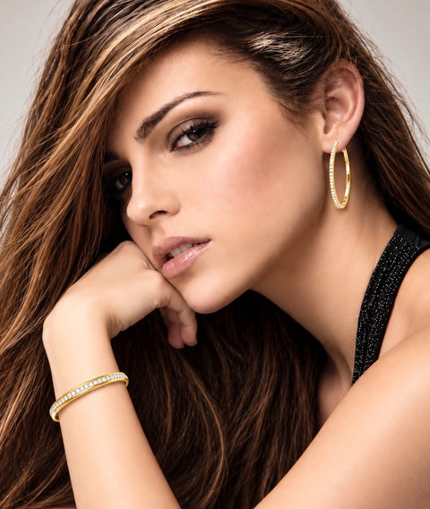 BG630G B.Tiff Gold Eternity 30 Adjustable Bangle Cuff