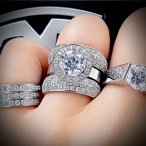 RG125W B.Tiff Aŭreolo 2 ct Round Halo Engagement Ring [Thin Band]