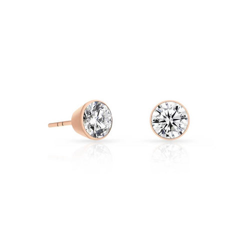 ER101RG B.Tiff Rose Gold 1 ct Solitaire Stud Earrings